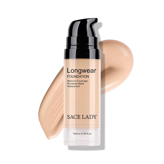 Sace Lady Matte Liquid Foundation – Long-Wearing, Medium to Full Coverage (15ml) 1500